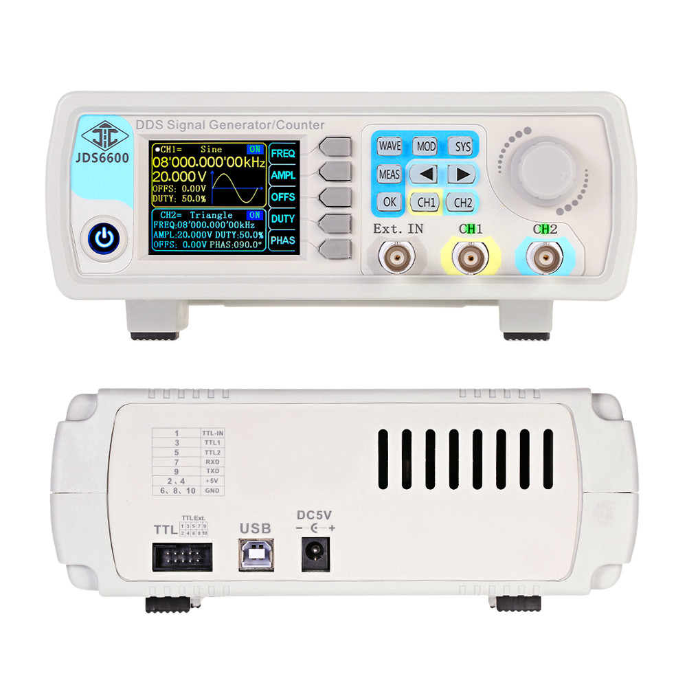 Dual Channel Arbitrary Waveform Function Generator 60Mhz - مولد إشارات وظيفية DDS من YAO