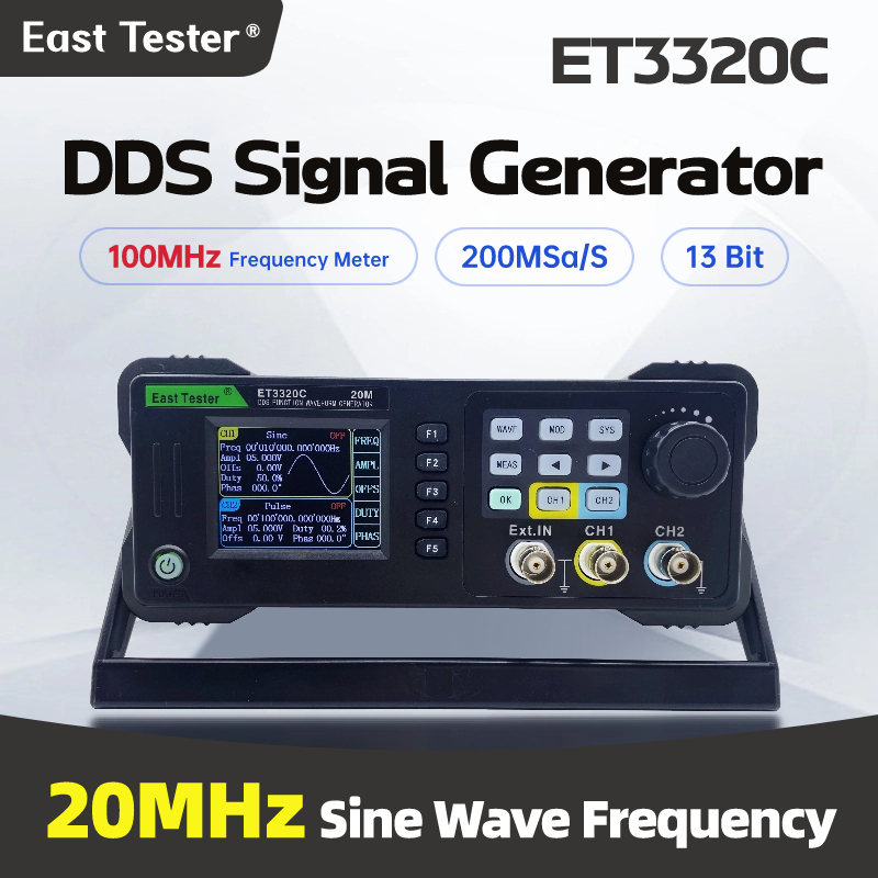 جهاز اختبار شرقي صغير ثنائي ال - مراجعة Dual Channel Arbitrary Waveform Function Generator 60Mhz وسعره